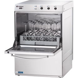 Stalgast Gläserspülmaschine Aqua A3 mit Klarspülmittel- und Reinigerdosierpumpe, Korbgröße 350x350 mm