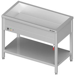 Stalgast Edelstahl Bain-Marie Standgerät mit einem Becken, für 4x GN1/1410x600x850 mm