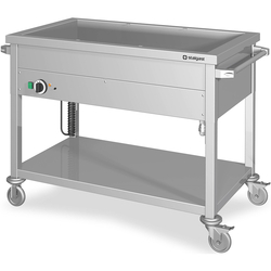Stalgast Edelstahl Bain-Marie Wagen mit einem Becken, für 2x GN1/880x600x850 mm