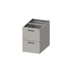 Stalgast Edelstahl Einbau-Schubladenblock ECO 386x590x540 mm mit zwei Schubladen, Selbstmontage