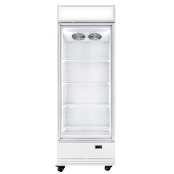 Vaiotec Topline Getränkekühlschrank 1 Tür / 570 Liter mit Leuchtaufsatz "weiß", 750 x 742 mm