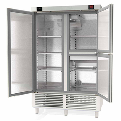 Vaiotec Topline Reifeschrank Dry-Aging 2 Zonen, Edelstahl, Abtropfen und Trocknen, 956 + 245 Liter, 1370 x 735 mm