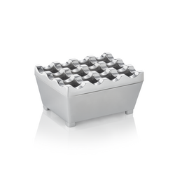 Was Germany Windaschenbecher, 9,5 x 7,5 x 4,5 cm, verchromt, Zinkguss