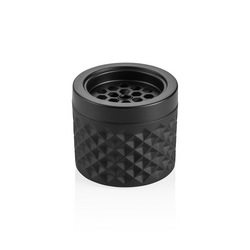 Was Germany Windaschenbecher, Ø 9,5 cm, schwarz, Glas, Metall