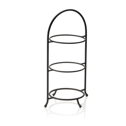 Was Germany Etagere, 3-stufig, 46,5 x 28 cm, schwarz pulverbeschichtet, Stahl