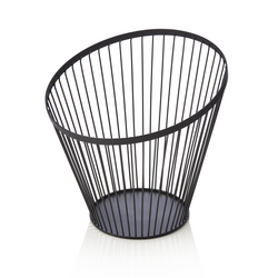 Was Germany Buffetkorb, Ø 28 cm, Höhe 26,5 cm, schwarz pulverbeschichtet, Metall