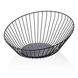 Was Germany Buffetkorb, Ø 33 cm, Höhe 13,5 cm, schwarz pulverbeschichtet, Metall