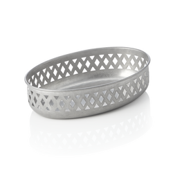 Steel & Style Brotschale VINTAGE, 22 x 15 x 5,5 cm, Chromnickelstahl