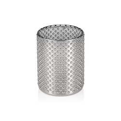 Yuyu Nubs Metallic Cylinder, Ø 8 cm, Höhe 10 cm, Glas
