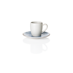 Rockzzero Espresso- und Untertasse Set, 80 ml, arctic, Set á 6 Stück, Steinzeug