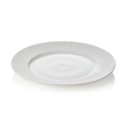 Maya Teller Set SHIRO, flach, Ø 27 cm, weiß, Set á 2 Stück, Porzellan