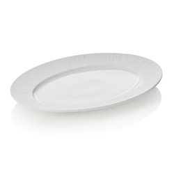 Maya Platte Set SHIRO, 33 x 24,5 x 2,5 cm, weiß, Set á 2 Stück, Porzellan