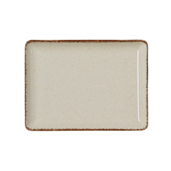 Was Germany Teller Set SMILLA SAND, flach, 23 x 17 cm, sand, Set á 6 Stück, Porzellan