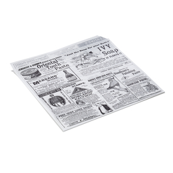 Was Germany Takeawaytüte Times White Set WRAP & GO, 17 x 18 cm, Set á 500 Stück, 2-seitig geöffnet, Fettpapier