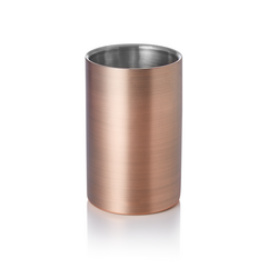 Was Germany Flaschenkühler, Ø 12 cm, Höhe 19 cm, bronze, doppelwandig, Chromnickelstahl, PVD Beschichtung