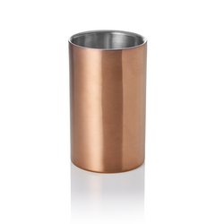 Was Germany Flaschenkühler, Ø 12 cm, Höhe 19 cm, titanium gold, doppelwandig, Chromnickelstahl, PVD Beschichtung