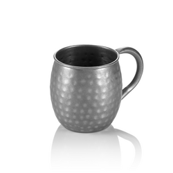 Was Germany Moscow Mule Set, 0,45 ltr., Ø 8,5 cm, Höhe 10 cm, vintage, gehämmert, Set á 2 Stück, Chromnickelstahl, PVD Beschichtung