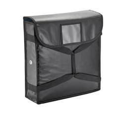 Was Germany Isoliertasche, für 2 Pizzen, 51 x 51 x 11 cm, schwarz, Kunststoff, Aluminium