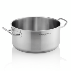 Chefproof Bratentopf, Ø 34 cm, 9 ltr., Chromnickelstahl 18/10