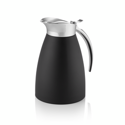 Was Germany Isolierkanne, 1 ltr., Ø 12,5 cm, Höhe 20,5 cm, schwarz, Chromnickelstahl 18/8