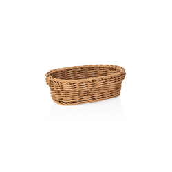 Weaver Pro Korb Tischkörbe, 19 x 12 x 6 cm, oval, beige, Polypropylen
