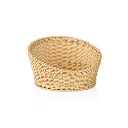 Weaver Pro Buffetkorb Systemkörbe, Ø 34,5 cm, Höhe 20/10 cm, hellbeige, Polypropylen
