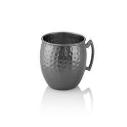 Nocturn Moscow Mule, 0,5 ltr., Ø 9 cm, Höhe 10 cm, gun metal, gehämmert, Chromnickelstahl 18/8