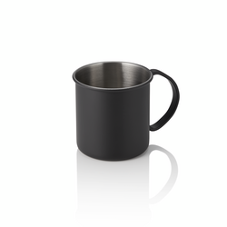 Nocturn Moscow Mule, 0,45 ltr., Ø 9 cm, Höhe 9 cm, schwarz matt, Chromnickelstahl 18/8