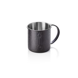 Nocturn Moscow Mule Tattoo, 0,45 ltr., Ø 9 cm, Höhe 9 cm, schwarz matt, Chromnickelstahl 18/8