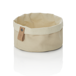 Was Germany Brottasche FLIP COTTON, Ø 17 cm, Höhe 10 cm, cream, Canvas