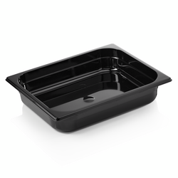 Was Germany GN Behälter GN 96 BLACK 1/2-065 mm, schwarz, Polycarbonat