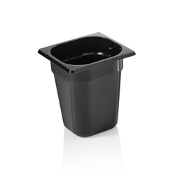 Was Germany GN Behälter GN 96 BLACK 1/6-200 mm, schwarz, Polycarbonat