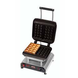 Neumärker Waffeleisen Thermocook® inkl. Brüsseler Waffel Wechselplatten (Gusseisen antihaftbeschichtet) 