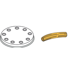 Neumärker Pasta-Scheibe Ø 50 mm Bucatini für Nudelmachine PF15E 