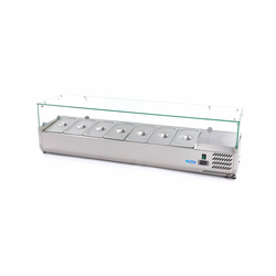 Maxima Gastro Aufsatzkühlvitrine - 160 cm - Passt 7 x 1/3 GN