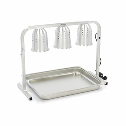 Maxima Gastro Wärmelampe - 3 Lampen - inkl. Lampen und 1 x 2/1 GN -Behälter