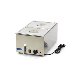 Maxima Gastro Bain Marie - mit Wasserhahn- inkl. 2 x 1/2 GN Set - Elektrisch