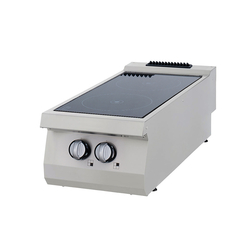 Maxima Gastro Heavy Duty Kochfeld - 2 Brenner - Infrarot - Doppeleinheit - 70 cm Tief - Elektrisch