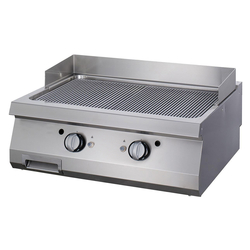 Maxima Gastro Premium Grillplatte - Gerilltes Chrom - Doppeleinheit - 90 cm Tief - Gas