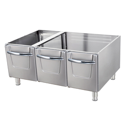 Maxima Gastro Premium Arbeitsschrank - Dreifache Einheit - 90 cm Tief - inkl. Türen