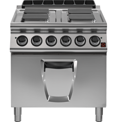 Prismafood Elektroherd 4 eckige Platten mit Backofen