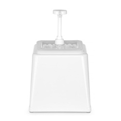 Hendi Pump-Saucenspender, 2,5L, Weiß, 230x210x(H)327mm