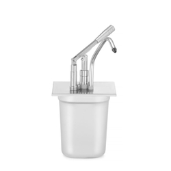 Hendi Deckel mit Spender für GN-Behälter, aus rostfreiem Stahl, GN 1/6, 180x165mm