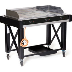 Hendi Gasgrill Atlanta, Schwarz, 13kW, 1285x770x(H)917mm