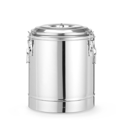 Hendi Isolierter tragbarer Behälter, Kitchen Line, 23L, Silber, ⌀350x(H)440mm