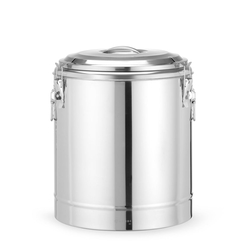 Hendi Isolierter tragbarer Behälter, Kitchen Line, 36L, Silber, ⌀400x(H)500mm