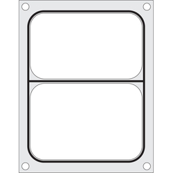 Hendi Matrize für Versiegelungsmaschine, ein zweiteiliger Behälter (227x178 mm)