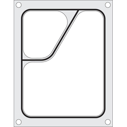 Hendi Matrize für Versiegelungsmaschine, ein zweiteiliger Colt-Behälter (227x178 mm)
