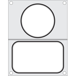 Hendi Matrize für Versiegelungsmaschine, zwei Behälter (1x 178x113 mm, 1x ø115 mm)