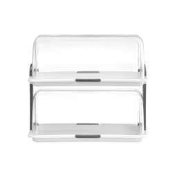 Hendi Rolltop-Display - doppelt, 465x310x(H)410mm
